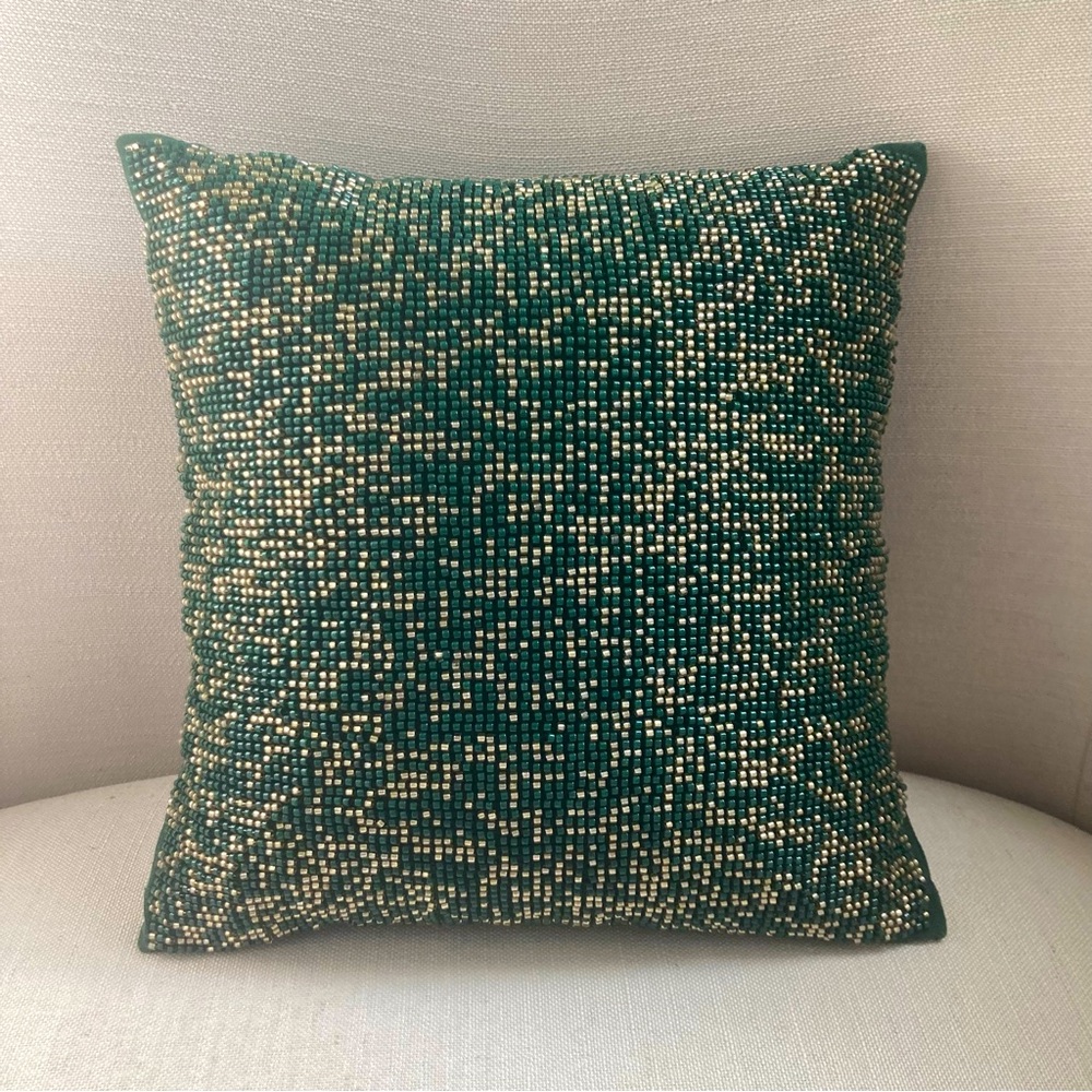 Threshold Mini Beaded Square Pillow